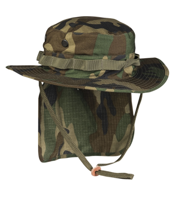 Mil-Tec Boonie Ripstop Hut, woodland