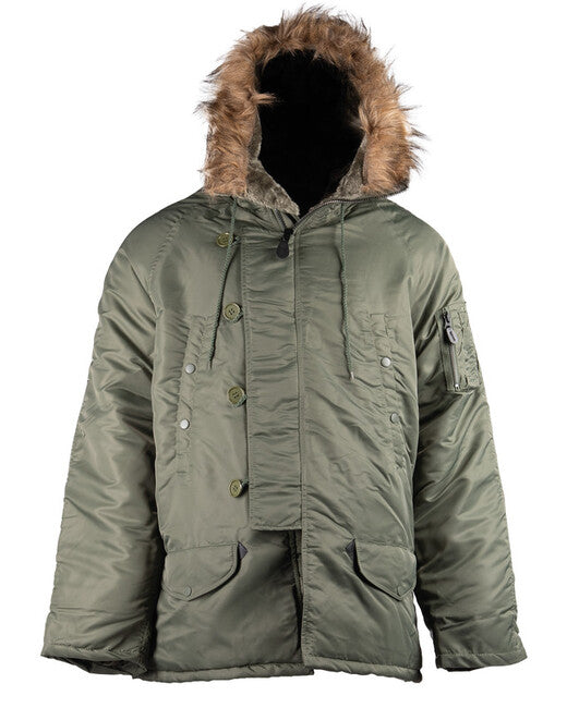 Mil-Tec Fliegerparka N3B Basic oliv