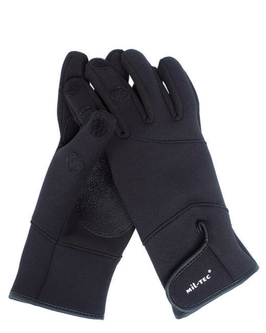 Mil-Tec neopren/amaro shooting gloves schwarz