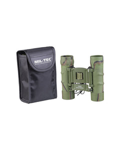 Mil-Tec 10x25 GEN II Κιάλια με Επένδυση Καουτσούκ με Θήκη, Woodland