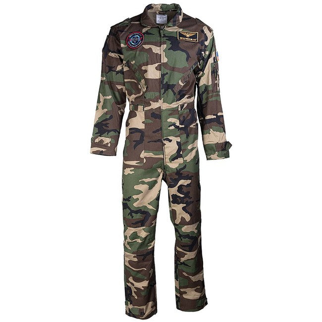 Mil-Tec Flight kombinezon overall, Woodland