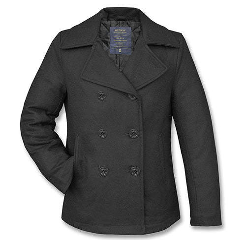 Mil-Tec us navy pea coat tuch schwarz (kn.schw.)