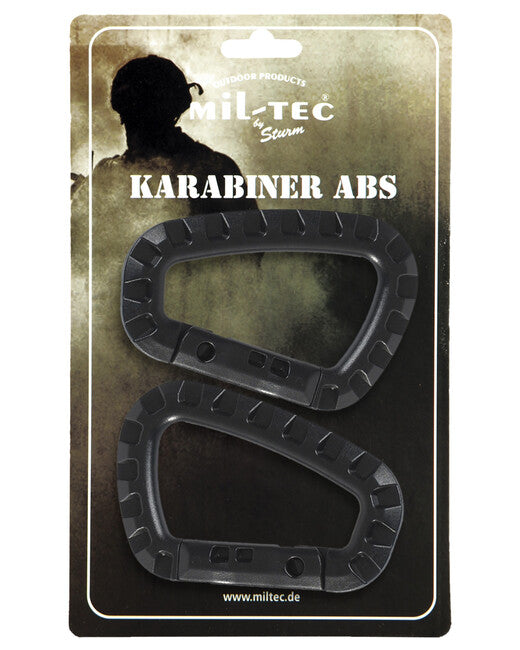 Mil-Tec karabiner abs (2 st./blister) schwarz