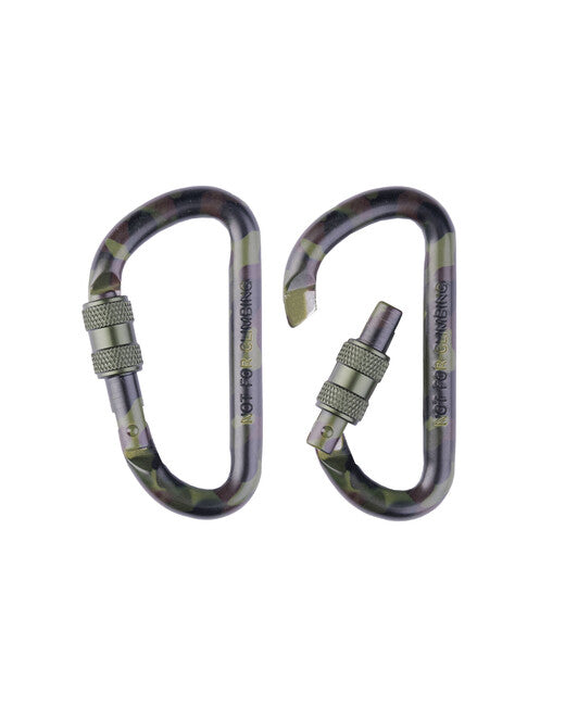 Mil-Tec Karabiner taktische schraubbare 80 mm woodland Paar