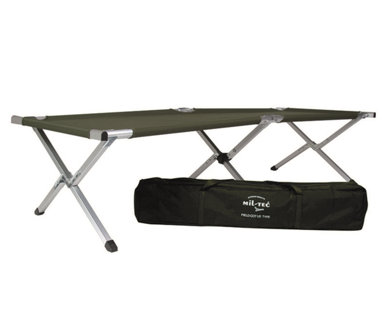 Mil-Tec Klappbare Camping-Liege oliv 190 x 66 x 42cm