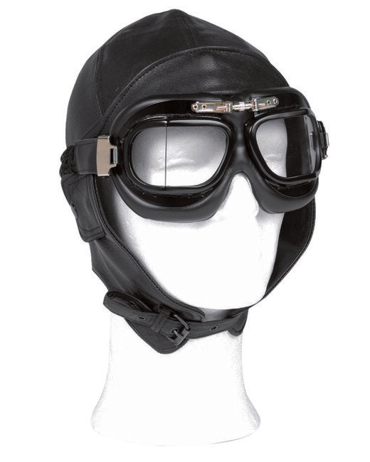 Mil-Tec flieger lederhaube schwarz