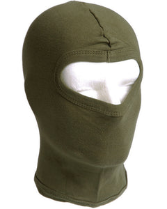 Mil-Tec Sturmhaube aus feinem Rippstrick, 1 Loch, olivfarben