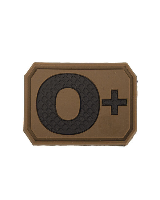 Mil-Tec patch 3d blood 0 positiv dark coyote