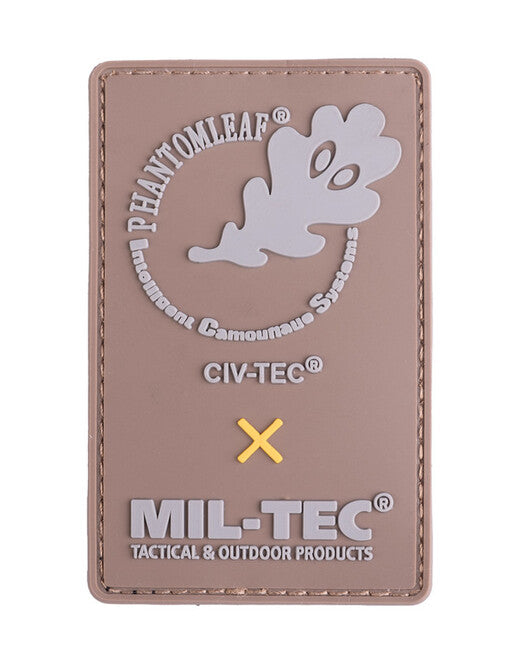 Mil-Tec Aufnäher 3D Phantomleaf® PVC, dark coyote