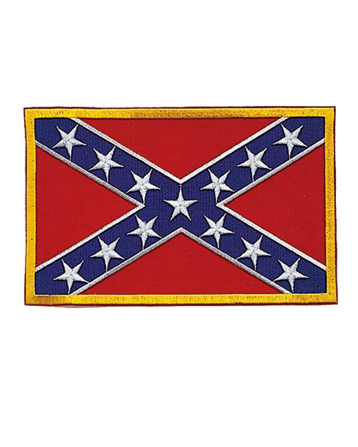 Mil-Tec Aufnäher Flagge der Konföderation Textil gelbe Einfassung