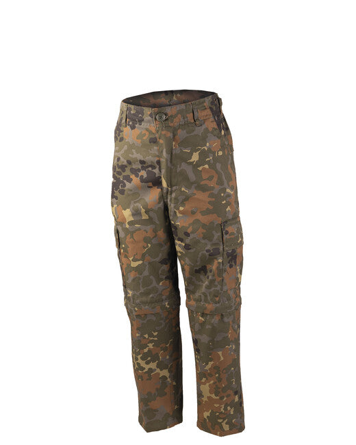 Mil-Tec Hosen kinder US BDU ZIP-OFF flecktarn