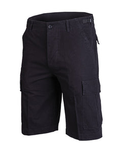 Mil-Tec BDU Shorts Rip-Stop Pre-Washed, Black