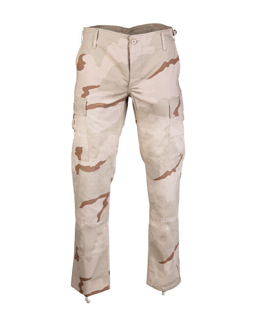 Mil-Tec US BDU SLIM FIT Hosen Feld rip-stop 3col.desert