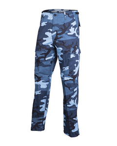Mil-Tec US BDU Ranger Pants, Sky Blue Camo