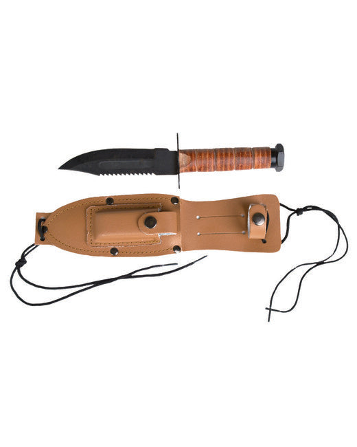 Mil-Tec Messer Kampf US-PILOTEN Lederholster BRAUN