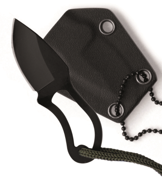 Mil-Tec Nackenmesser Kydexscheide schwarz 9cm