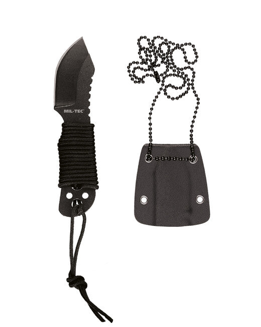 Mil-Tec 10,5cm neck knife paracord m.kette