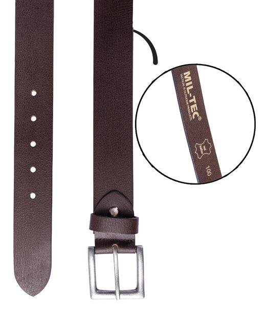 Mil-Tec hosengürtel nappa-leder braun