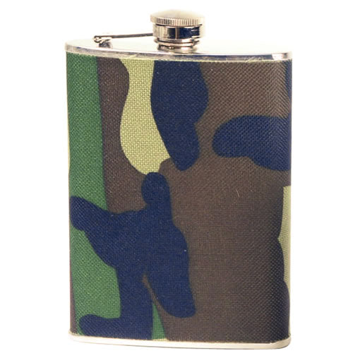Mil-Tec Woodland Flachmann Volumen 8 oz. /220 ml