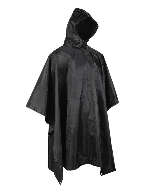 Mil-Tec Poncho BASIC rip-stop schwarz