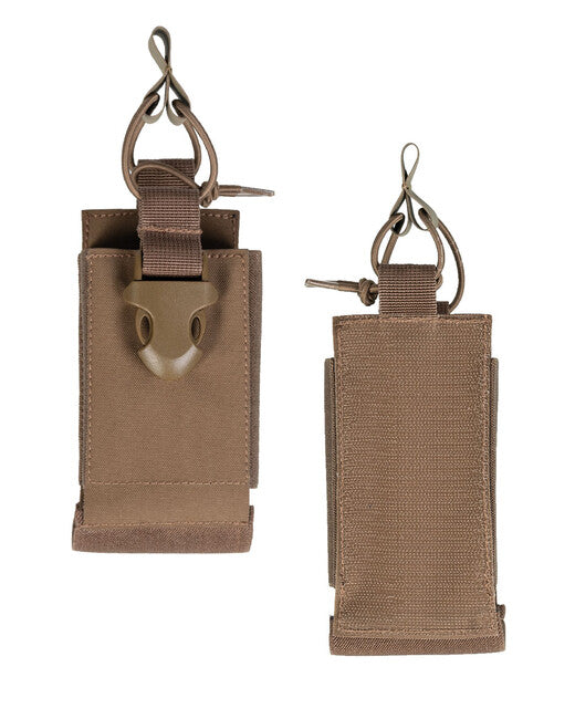 Mil-Tec radio pouch m.klettrücken dark coyote