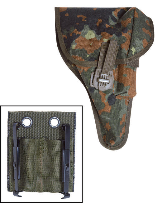 Mil-Tec P1(P38) Hülle Pistolen mit Adapter flecktarn