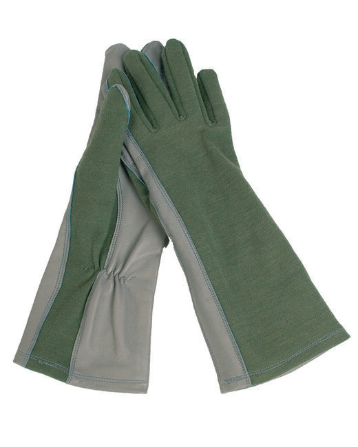 Mil-Tec Pilotenhandschuhe Flammh.oliv us