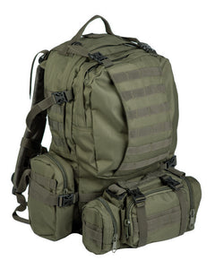 Mil-Tec DEFENSE MODULAR Rucksack mit Hüfttasche olivfarben