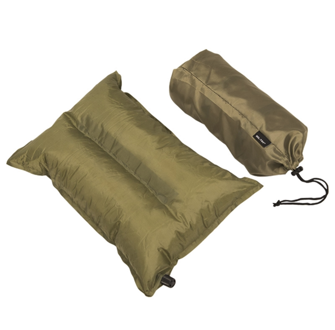 Mil-Tec selbstaufblasendes Kissen mit tasche olivgrün 38 x 22 x 8,5 cm