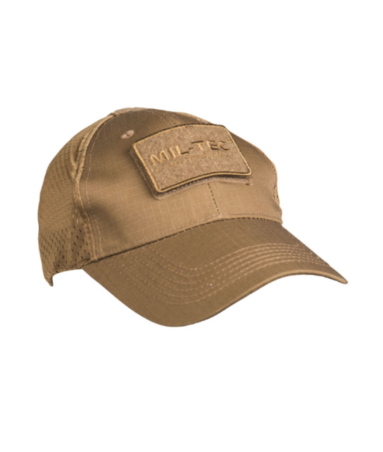 Mil-Tec Cap mit Netzgewebe, coyote