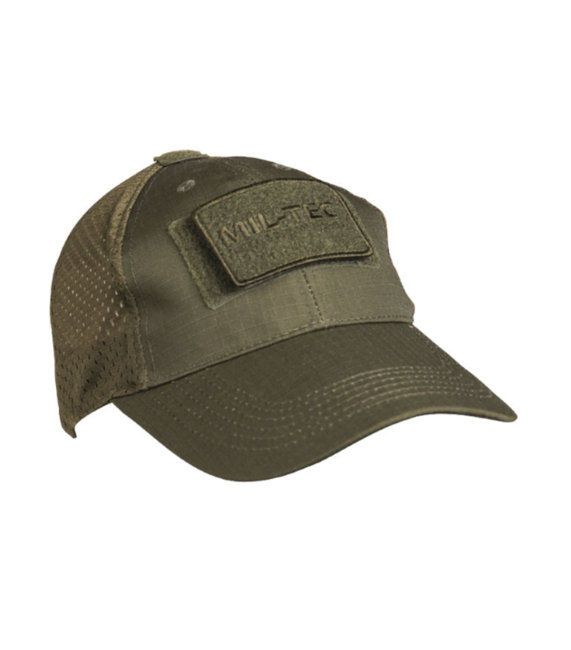 Mil-Tec Cap mit Netzgewebe, oliv