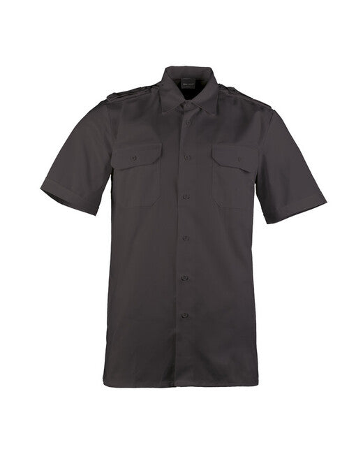 Mil-Tec Diensthemd Kurzarm, schwarz