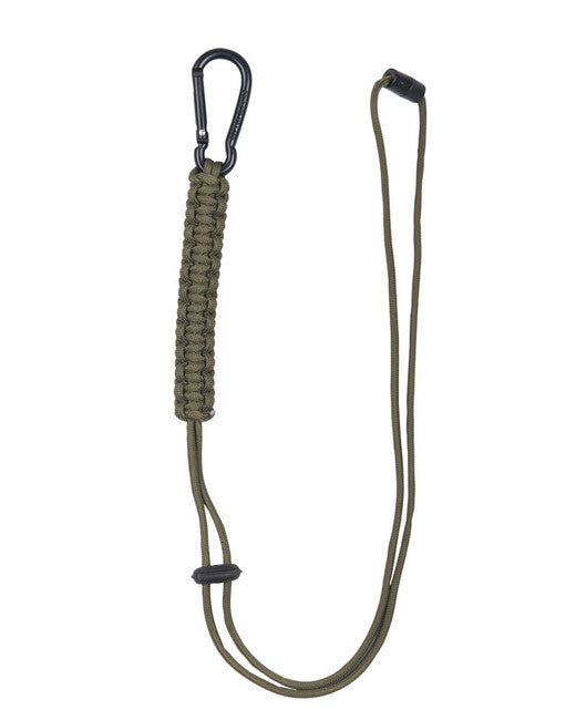Mil-Tec Paracord-Schnur mit Karabiner, olivgrün