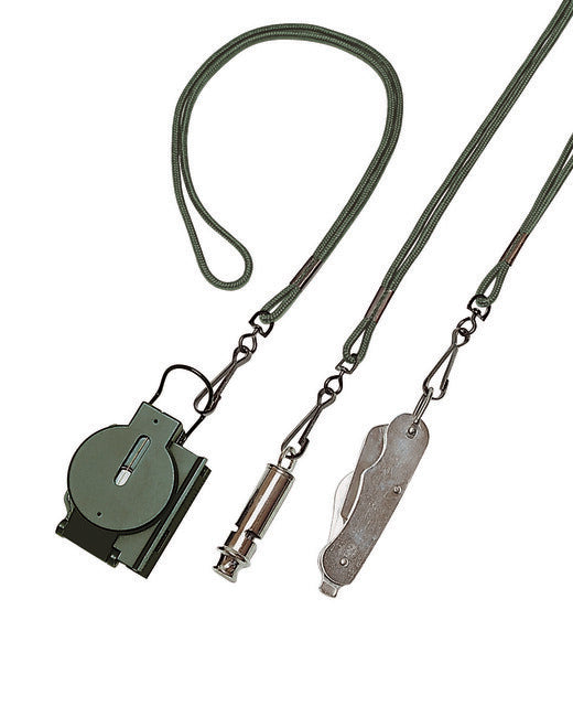 Mil-Tec Schnur mit Karabiner oliv