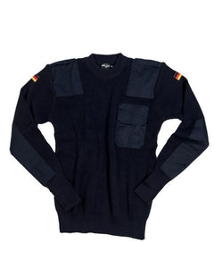 Mil-Tec BW Sweater with Pocket, Navy Blue