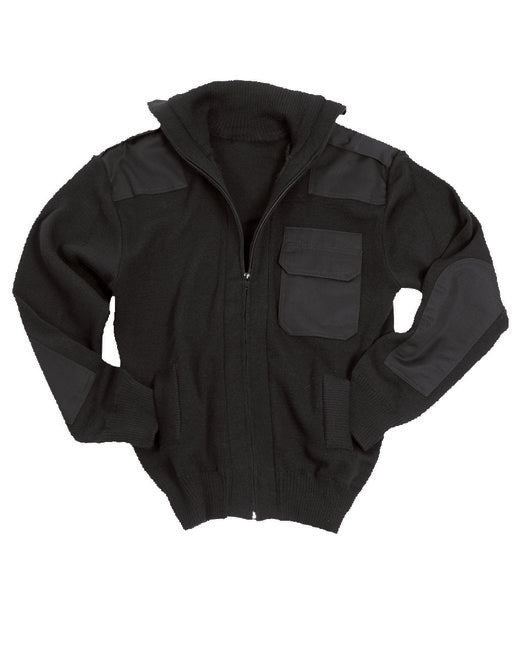 Mil-Tec Pullover mit Reißverschluss und tasche schwarz