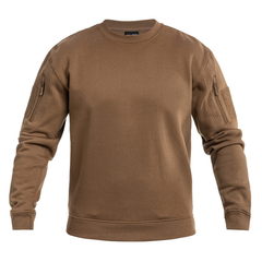 Mil-Tec Tactical Sweatshirt mit Rundhalsausschnitt, dark coyote