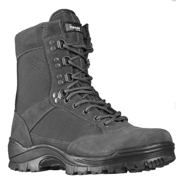 Mil-Tec Einsatzstiefel mit Reißverschluss, grau