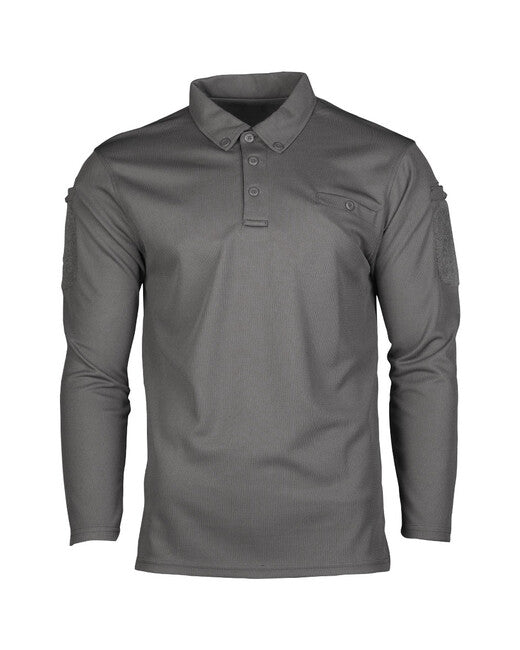 Mil-Tec tactical quick dry poloshirt 1/1 arm urban grey