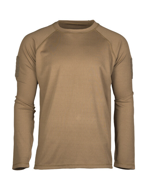 Mil-Tec Taktisches schnell trocknendes Langarmshirt, dark coyote