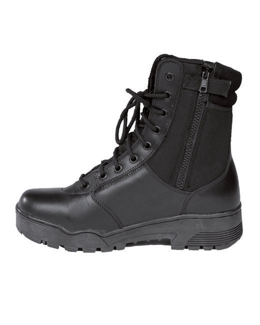 Mil-Tec taktische Stiefel hoch mit Reißverschluss YKK schwarz