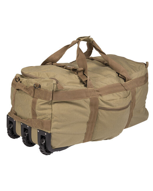 Mil-Tec tasche/Rucksack auf Rädern, coyote