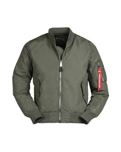 Mil-Tec US MA1 λεπτό μπουφάν bomber, λαδί