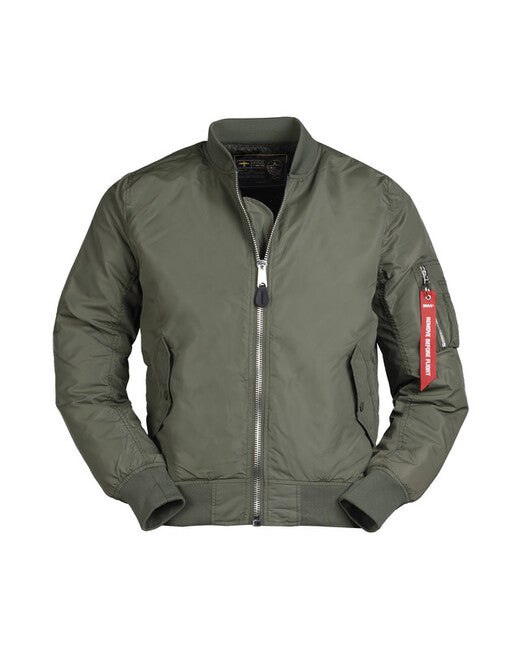 Mil-Tec US MA1 bomber dünne jacke olivgrün