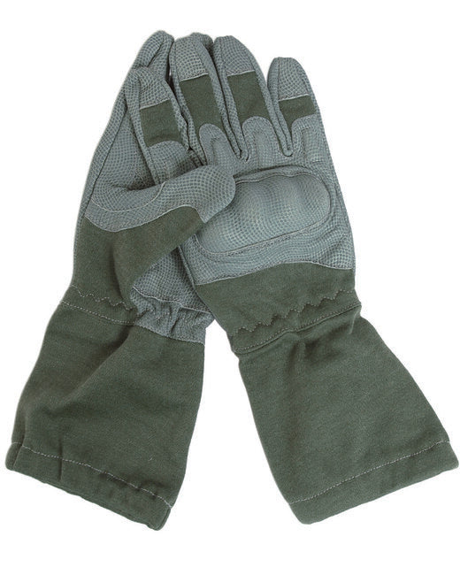 Mil-Tec action gloves flammh.m.stulpe foliage