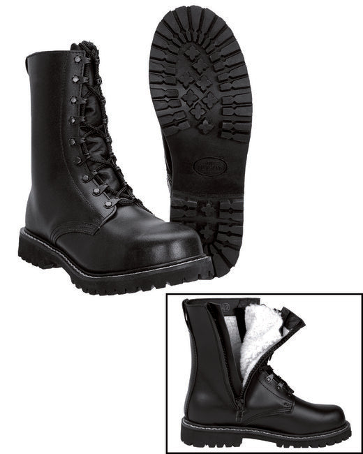 Mil-Tec BW PILOT Schuhe mit Fell, schwarz