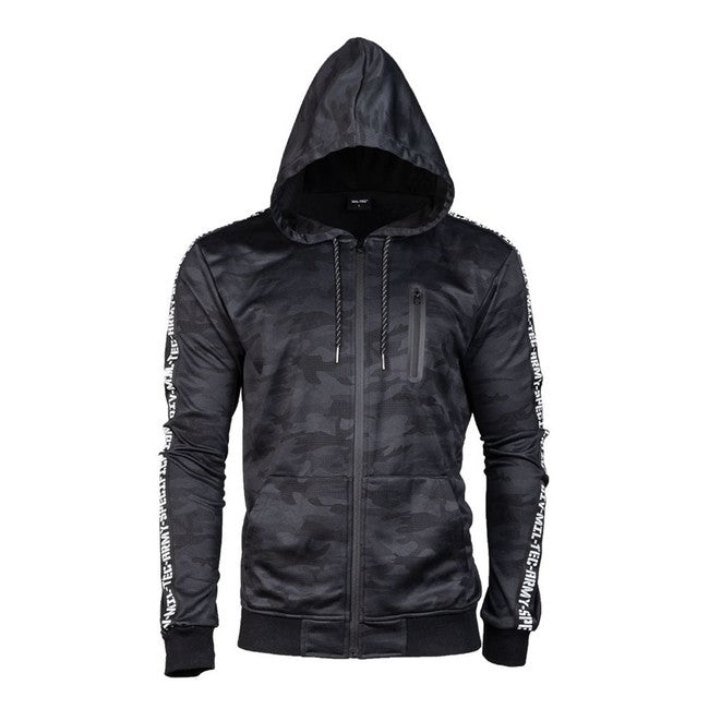 Mil-Tec Training Sweatshirt mit Kapuze, Dark Camo