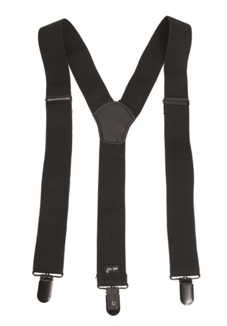 Mil-Tec Hosenträger mit Clip, schwarz