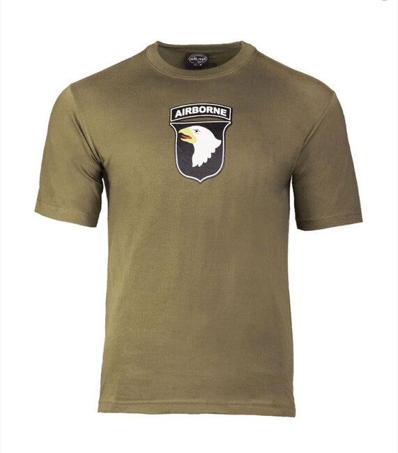 Mil-Tec T-shirt Airborne oliv, 145g/m2