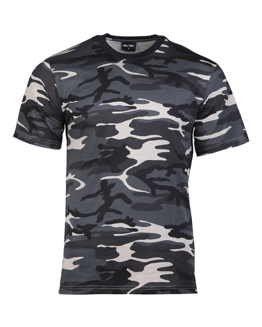 Mil-Tec T-shirt kurzer Ärmel dark camo